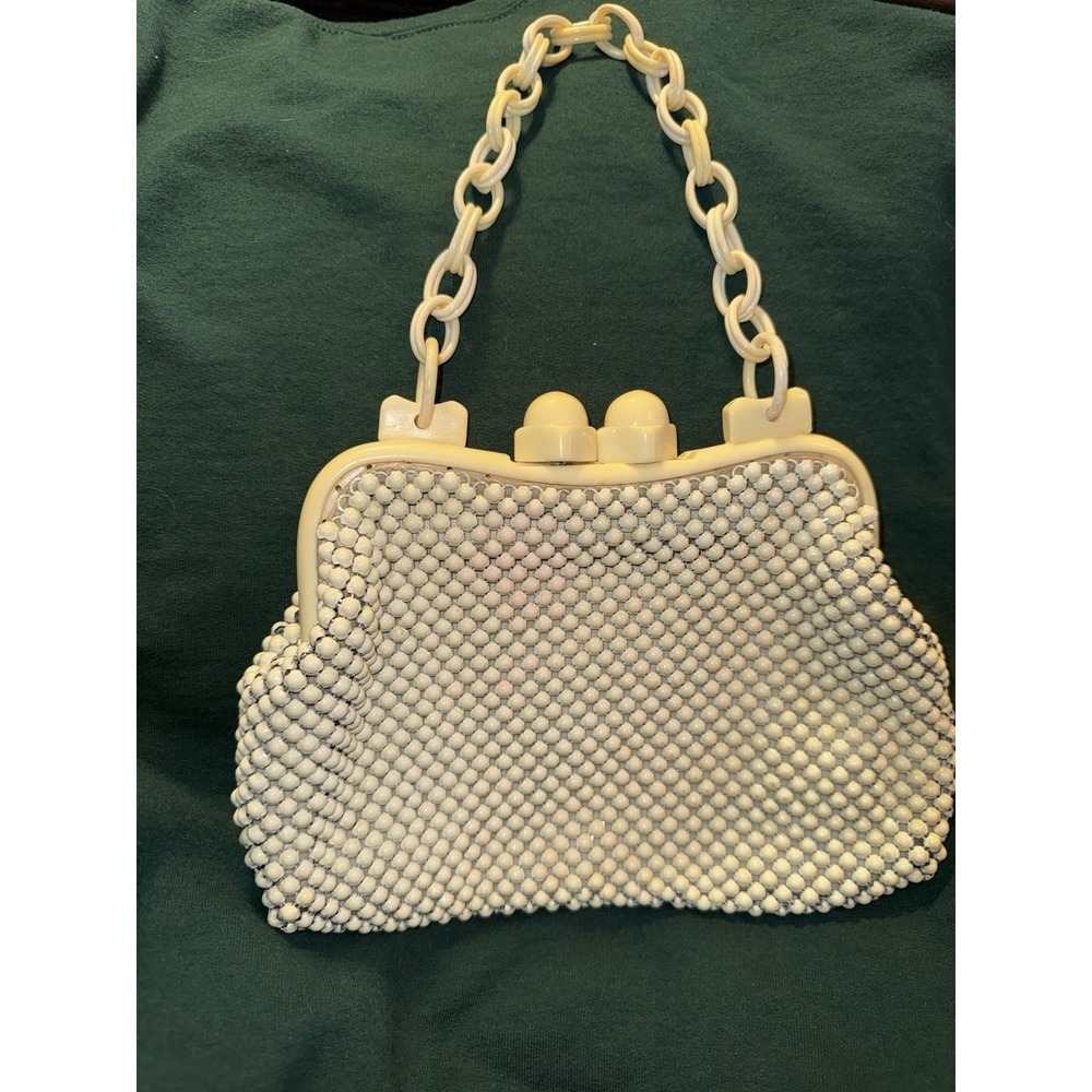 Old Money/Luxury/Classic Chic Vintage Whiting & Davis‎ Alumesh Statement Handbag